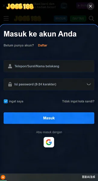 JOSS188 APK Download Versi Terbaru